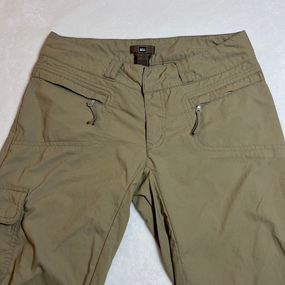 REI Women's Bootcut Nylon Blend Convertible Cargo Pants Size 2 Gorpcore Hiking - Picture 4 of 11